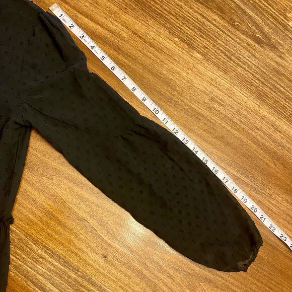 Matilda Jane Nostalgia Charlie Swiss Dot Black Dress Small Boho Whimsigoth - Picture 5 of 13